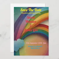 Rainbow Wedding Invitation