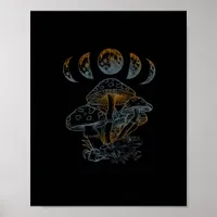 Goblincore Aesthetic Academia Cottagecore Mushroom Poster