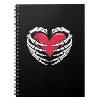 Ed Heart In Skeletal Hands Classic Notebook