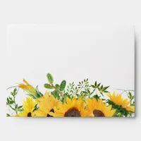 Sunflower Funeral Stationery Envelope