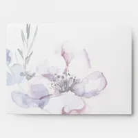 Pale Watercolor Apple Blossom Envelope