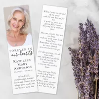 Forever in Our Hearts Funeral Bookmark Template