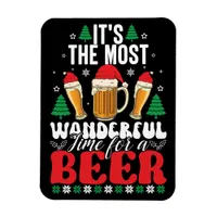 It's The Most Wonderful Time For A Beer Christmas Magnet