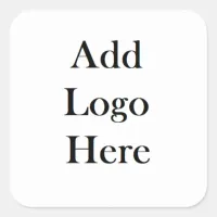 Add Your Logo to this Square Sticker