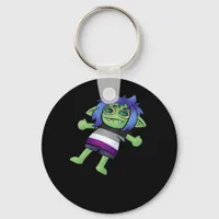 Goblincore Asexual Pride Goblin Classic Keychain