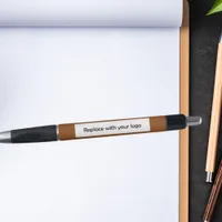 Brown corporate business logo pen