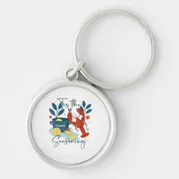 Tis The Season Christmas Quote Keychain