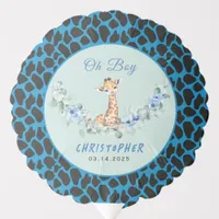 Oh Boy! Baby Giraffe Baby Shower  Balloon