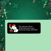 White Elephant Christmas Family Return Address Label