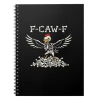 F Caw F Funny Chicken Halloween Cool Unique Style Notebook