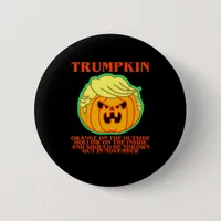Funny Trumpkin Button