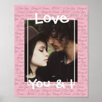 Personalize this "Love" Poster with Your Picture
