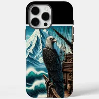 Eagle Atop Ship at Sea iPhone 16 Pro Max Case