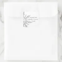 Snowflake Winter Wedding Thank You Favor Tag