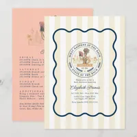 Preppy Bach Club Las Vegas Bachelorette Weekend Invitation