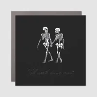 Till Death Do Us Part To The Grave Classic Design Car Magnet