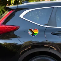 LGBTQ+ Pride and Support Rainbow Heart Sticker