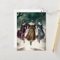 Telephone Ladies Levitating  Postcard