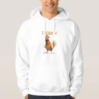 Funny Screaming Chicken F Caw F Humor Hoodie