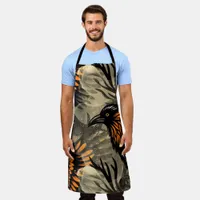 Goth Raven & Moody Florals Apron