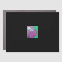 Whimsigoth Design For Halloween Car Magnet