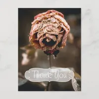 Divorce Party Dead Rose Thank You Postcard