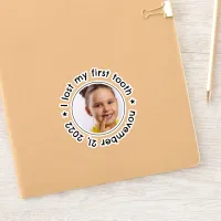 Kid's Lost First Tooth Congratulations Milestone Sticker