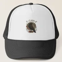 Funny Crow F-Caw-F Humor Gothic Essential Trendy S Trucker Hat