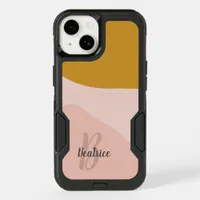 Blush Pink Gold Modern Named LifeProof iPhone Case