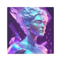 Beautiful Ai Art Pretty Icy Glass like Woman