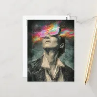 Mind Control Glitch Art Postcard