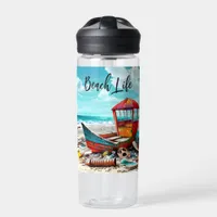 Deserted Old Boat | Beach Life Water Bottle