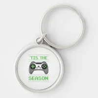 Tis The Season Video Games Christmas Xmas Gamer Keychain