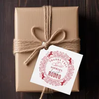 Red Bandana First Rodeo Thank You Favor Tags – Wes