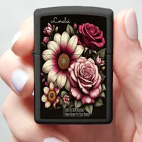 I Live In The Garden Lover’s Floral  Zippo Lighter