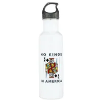No Kings In America We The People Political Creati Stainless Steel Water Bottle