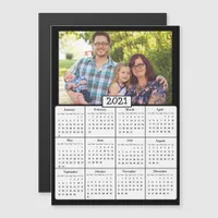 Family Photo Mini 2021 Calendar Magnetic Invitation