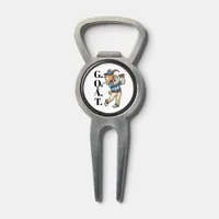 Funny Goat Golfer Swinging Club Divot Tool