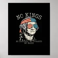No Kings In America No Fascists We The People Poli Poster