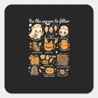 Dialysis Nurse Tis The Season To Halloween Square Sticker