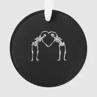 Two Skeleton Hearts Hands Classic Ornament