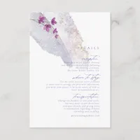 Wildflower Wedding Watercolor Details Peri ID954 Enclosure Card