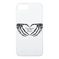 Til Death - Skeleton Heart Hands  iPhone 8/7 Case