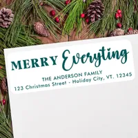 Merry Everything Custom Holidays Return Address Label