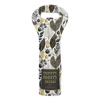 Black Gold Christmas Merry Pattern#21 ID1009 Wine Bag