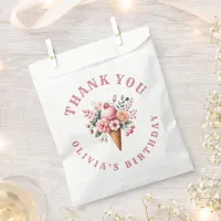 Berry Cool Happy Birthday Ice Cream Party Favor Bag