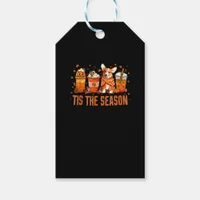 Tis Season Pumpkin Spice Latte Halloween Fall Coff Gift Tags
