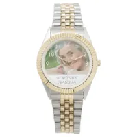 Grandmother world's best grandma photo watch