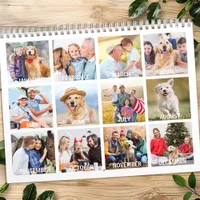 2026 Custom Photos Modern Create You Own Family  Calendar