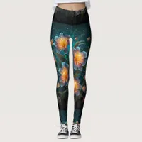 BloomFlex High-Waisted Floral Leggings